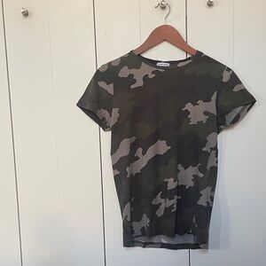 Tomas Maier Olive Camouflage Tee